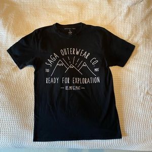 Saga Outerwear DEADSTOCK Black T-Shirt L